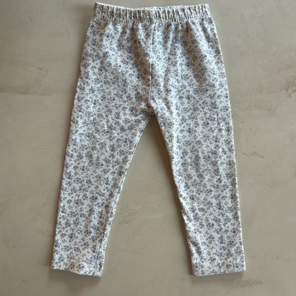 Jamie Kay purple and White Floral Leggings